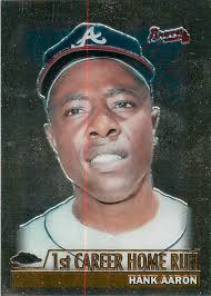 2000 Topps Baseball 1st Career Home Run #237 Hank Aaron MILWAUKEE BRAVES