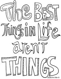 Motivational coloring pages capture coloring page motivational. Quote Coloring Pages Doodle Art Alley