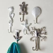 Seaside Towel Hooks From The Company Store Are A Perfect Addition For Your Home The Perfect Bathroom Mermaid Bathroom Decor Beach Themed Bedroom Mermaid Decor