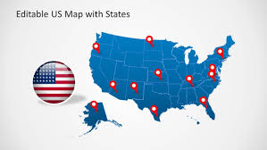 Powerpoint Map Of The United States Of America Us Map Professional Powerpoint Templates Powerpoint