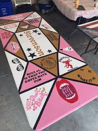 Hand Painted Custom Personalized Beer Pong Table In 2020 Beer Pong Table Painted Beer Pong Tables Beer Pong Table Diy
