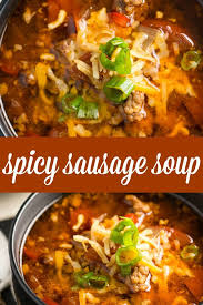 Spicy Sausage Soup Recipe Simply Stacie Recipe Sausage Soup Recipes Sausage Crockpot Recipes Italian Sausage Soup Recipe