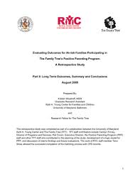 Triple p für eltern von kindern bis 12 jahre bildet das kernprogramm des triple. Evaluating Outcomes For At Risk Families Participating In The Family Tree S Positive Parenting Program A Retrospective Study Part Ii Long Term Outcomes Summary And Conclusions