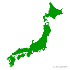 日本地図シルエットの無料イラスト素材｜イラストイメージ