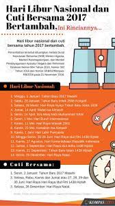 Pekerja perempuan berhak memperoleh cuti selama 1,5 bulan sebelum melahirkan dan 1,5 bulan sesudah melahirkan atau jika diakumulasi menjadi 3 bulan. Hari Libur Nasional Dan Cuti Bersama 2017 Bertambah Ini Rinciannya