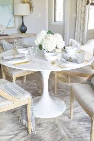 Simple Summer Table Scape Zdesign At Home Tulip Dining Table Kitchen Table Settings Oval Tulip Dining Table