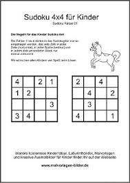 Das beliebte rätsel sudoku mit lösung. Kinder Sudoku Zum Ausdrucken Mit Losung