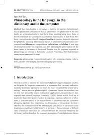 Consultez les vidéos d'images d'archives de ina.fr institut national de l'audiovisuel. Pdf Phraseology In The Language In The Dictionary And In The Computer