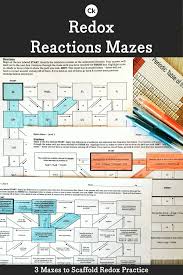 Redox Reactions Chemistry Mazes In 2020 Redox Reactions Number Worksheets Teaching Lessons