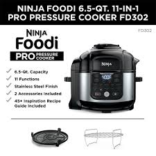 The unit will default to high (hi) pressure and a time setting of 2 minutes. Pressure Cooker Air Fryer Ninja Foodi 11 In 1 6 5 Qt Pro