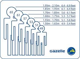 Gazelle Bikes Ireland Frame Size Guide Bike Sizes Dublin