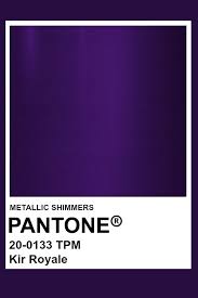 Kir Royale Metallic Pantone Color Pantone Colour Palettes Royal Colors Palette Blue Colour Palette