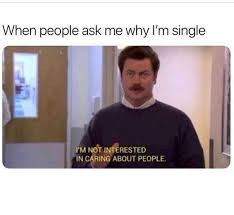 30 Single Memes That Ll Make You Lol Funny Quotes Ron Swanson Quotes Single Memes