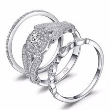 Opening ring can be necklace pendant (sterling silver chain is as gift in package). China 925 Sterling Silver Wedding Jewellery Cheap Engagement Ring Set For Couple Wholesale China Wedding Ring Set And Wedding Ring Price
