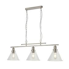 Oxford 3 light linear pendant from the next uk led island industrial kitchen lighting by innovations bedroom ceiling lights collection featured withinlighting 85detroit 1 318 oxford 3 light linear pendant from the next uk. Searchlight Lighting Pyramid Classic 3 Light Linear Ceiling Pendant Light In Satin Silver Finish 1277 3ss Lighting From The Home Lighting Centre Uk