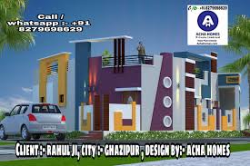Home front design 2 floor. Best House Front Elevation Top Indian 3d Home Design 2 Bhk Single Floor Plan