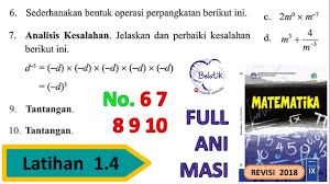 Tanggung jawab adalah kunci karakter dalam hal pengakuan dan penyelesaian terhadap pelanggaran ham. Latihan 1 4 Nomor 6 7 8 9 10 Kelas 9 Smp Mts Pangkat Nol Bentuk Akar Mtk Bse Revisi 2018 Hal 46 Youtube