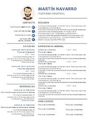 Modelo de currículum vitae en español. 60 Formatos De Curriculum Vitae En Word Para Descargar Y Llenar Gratis