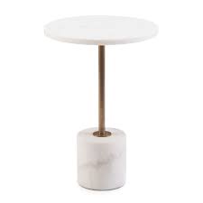 Marble top coffee table with drawers. Dusty Martini Table Cylinder Base Side Table Marble Tables Design Marble End Tables