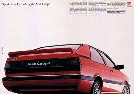 Audi Coupe 1986 B2 Typ 81 Sport Extra Audi Coupe Audi Gt Audi