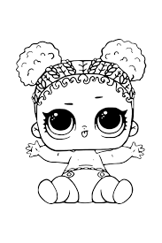 Help develop your little one's fine motor skills while having fun coloring in all the lovable babyfirst characters! Cute Lol Baby Coloring Page Free Printable Coloring Pages For Kids