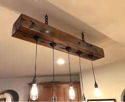 Timber Beam Edison Light Barn Beam Lighting Rustic Light Fixtures Industrial Farmhouse Lighting