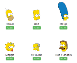 How To Create Simpsons Characters In Pure Css Web Resources Webappers