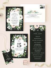 Pretty Floral Wedding Invitation Design Outdoor Garden Wedding Inspir Wedding Invitation Paper Wedding Invitations Stationery Customizable Wedding Invitations