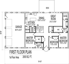 2000 Sf House Floor Plans Modern Home