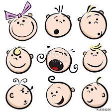 Download The Royalty Free Vector Cartoon Baby Face Designed By Banana Republic At The Lowest Price On Fot Baby Face Drawing Easy Drawings Simple Face Drawing