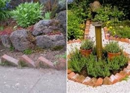 Diy jardinera con bloques de hormigón. 13 Ideas Con Ladrillos Para El Jardin Bordes De Jardin De Ladrillo Jardin De Ladrillo Jardines