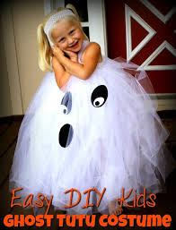 Diy tutu tutorials for skirts and dresses we have a fun craft for you today: Kids Ghost Costume Easy Diy Kids Ghost Tutu Costume