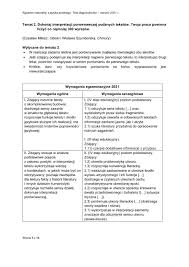 We wtorek, 9 marca odbędzie się próbny egzamin dojrzałości z języka polskiego na poziomie zaawansowanym. Galeria Zasady Oceniania Polski Rozszerzony Matura 2021 Probna 07 Jezyk Polski Matura Probna 2021 Poziom Rozszerzony Tematy Kryteria Oceny