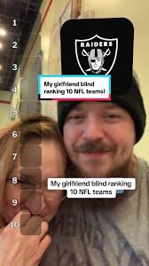 My girlfriend blind ranking 10 NFL teams! #nflfilter #girlfriend #nfl