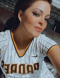 Oh yeah, supporting her new Tatis jersey, $21, amazing day!