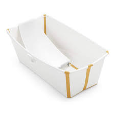 A real cool world flexibath fold away baby bath tub (white/ grey) brand: Stokke Folding Bath Online