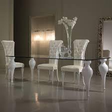 Gone are the days when you need a million forks and a complex strategy for figuring out which one to use when. High End Luxury Italian Glass Dining Table Set Juliettes Interiors