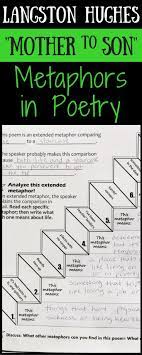 Mother To Son Langston Hughes Digital Poetry Analysis Printable Digital Poetry Unit Middle School Poetry Middle School Poem Activities