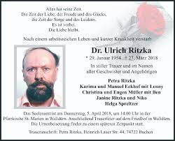 Lenny will make you love him forever, don't ever take him for granted. Traueranzeigen Von Ulrich Ritzka Trauerportal Ihrer Tageszeitung