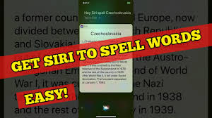 How To Get Siri To Spell A Word For You On Your Iphone Youtube
