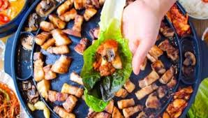 Cut pork seasoned with korean gochujang . Frosty Pinoy Sam G Samgyeopsal Korean Bbq Grill Photos Facebook