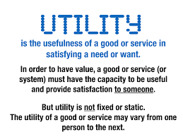 Pen a separate list for each kind of utility; Utility Blended Economics