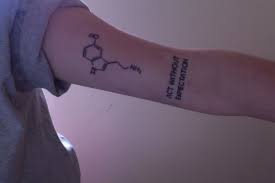 Act Without Expectation Serotonin Molecule Tattoo New Tattoos Tattoos