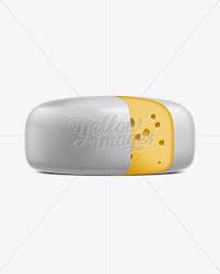 Download Cheese Wheel In Packaging Mockups On Yellow Images Object Mockups PSD Mockup Templates