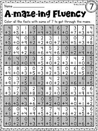A Ton Of Fact Fluency Activities Math Centers And Worksheets For This One Kids Color The Facts That Equ Math Facts Math Fact Fluency Fact Fluency Worksheets
