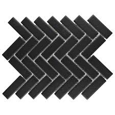 When it comes to laid back luxe, it's difficult to look beyond our herringbone floor tiles. Daltile Restore Matte Black Herringbone 9 In X 12 In X 6 35 Mm Glazed Ceramic Mosaic Tile 0 6 Sq Ft Each K71113herms1p2 The Home Depot