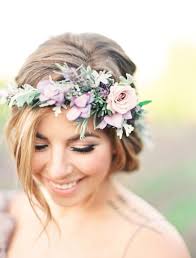 Ethereal Lavender Field Wedding Inspiration Pastel Wedding Decorations Flower Crown Wedding Wedding Hairstyles