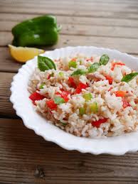 Salade De Riz Thon Poivrons Recette Salade De Riz Thon Salade De Riz Riz Thon