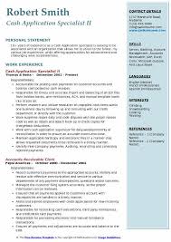 Create regular reports to accurately track financial information. Cash Application Specialist Resume Samples Qwikresume