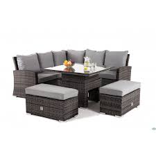 Shop for bench corner dining table online at target. Richmond Corner Bench Set With Rising Table Grey Lakeside Furniture Direct
